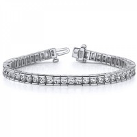 5.00 ct Ladies Round Cut Diamond Tennis Bracelet In Channel Setting